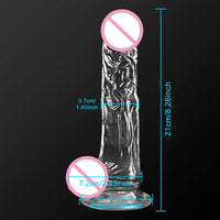 Soft Jelly Dildo Realistic Fake Dick Penis Sucker Butt Plug Sex Toys for Woman Men Vagina Anal Sex Toys