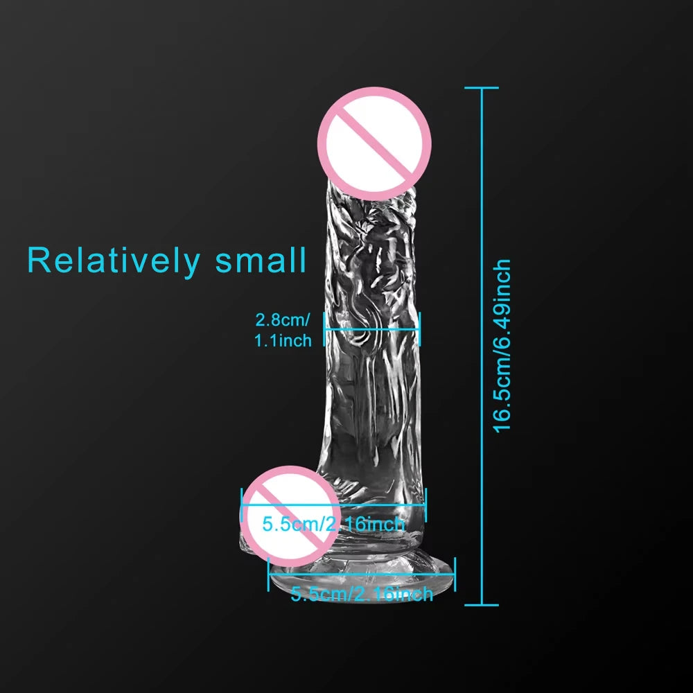 Soft Jelly Dildo Realistic Fake Dick Penis Sucker Butt Plug Sex Toys for Woman Men Vagina Anal Sex Toys