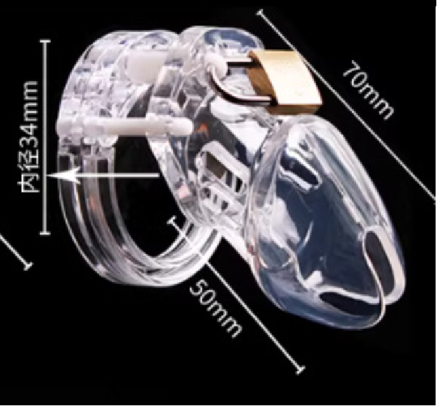 Toy Resin Penis Restraint Chastity Lock Anti-Masturbation Chastity Belt