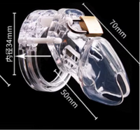 Toy Resin Penis Restraint Chastity Lock Anti-Masturbation Chastity Belt