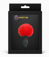 Honey bb 10 Frequency Remote Control Electro Anal Plug Wireless Silicone Furry Bunny Tail Anal Plug Vibrator Sex Toy