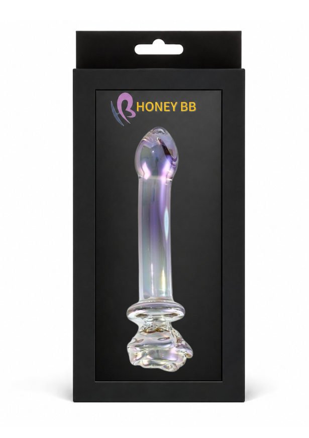 Honey bb Hot Sale Rose Flower Glass Anal Plug Big Dildo Butt Plug Adult Toys for Women Masturbation