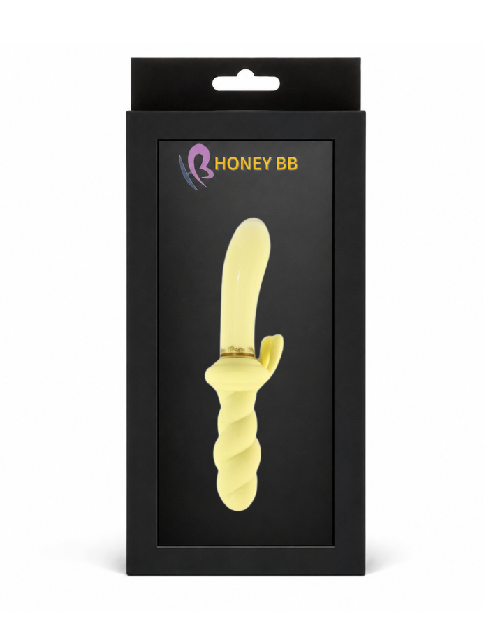Honey bb 12 Frequency Rabbit Vibrator Powerful G-Spot & Clit Stimulator Female Masturbation Waterproof Dildo Vibration Silicone Adult Toy