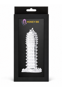 Honey bb Men's Reusable Clitoris Stimulation Realistic Crystal Condom Sex Condom Time Delay Condom