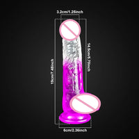 Soft Jelly Dildo Realistic Fake Dick Penis Sucker Butt Plug Sex Toys for Woman Men Vagina Anal Sex Toys