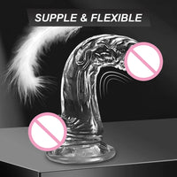 Soft Jelly Dildo Realistic Fake Dick Penis Sucker Butt Plug Sex Toys for Woman Men Vagina Anal Sex Toys