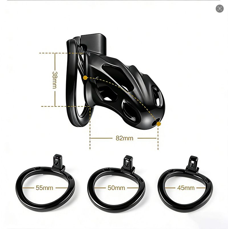 Honey bb LOVE. High Quality Silicone Plastic Fashion Chastity Cage for Soft Flexible Material Easy to Clean and Adjustable Fit Chastity C