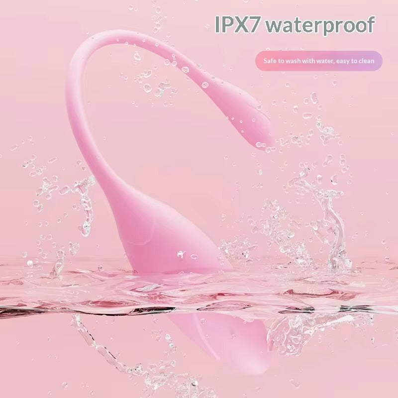Honey BB Mini App Controlled Vibrating Egg - 9 Modes IPX7 Waterproof Liquid Silicone Bullet Vibrator USB Recharge Discreet Sex Toy