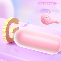 Hiney BB Pink APP Mobile Remote Wearing Jumping Egg Double Head Vibration Waterproof USB Rechargeable Multi-Speed Adult Sex Products