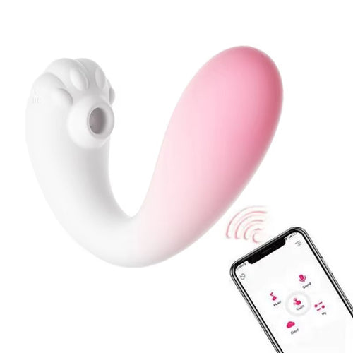Honey BB APP Remote Control Wearable Vibrator Female Sucking Dildo Vibrator G-spot Clitoral Stimulation Adult Sex Toys for Women Couples