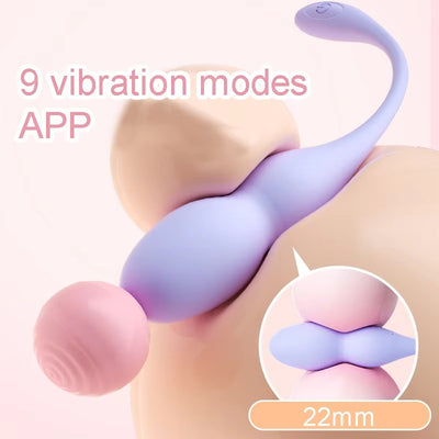 Honey BB Silicone Vibrator with USB Rechargeable IPX7 Waterproof 9 Frequencies & APP Control