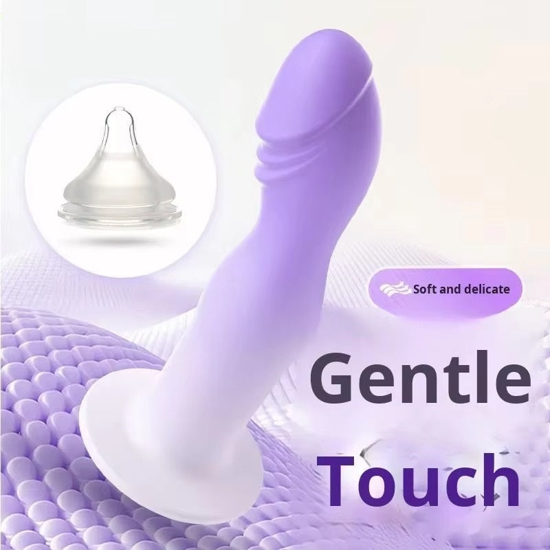 Honey BB Liquid Silicone Dildo Clitoral G-Spot Stimulation Suction Cup Soft Bendable
