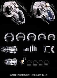 Toy Resin Penis Restraint Chastity Lock Anti-Masturbation Chastity Belt