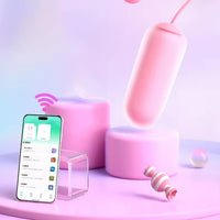Hiney BB Pink APP Mobile Remote Wearing Jumping Egg Double Head Vibration Waterproof USB Rechargeable Multi-Speed Adult Sex Products