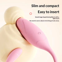 Honey BB Mini App Controlled Vibrating Egg - 9 Modes IPX7 Waterproof Liquid Silicone Bullet Vibrator USB Recharge Discreet Sex Toy