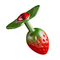 Honey bb Best Seller Strawberry Metal Anal Plug Butt Plug Anal Dilator Female Clitoral Anal Plug Sex Toy