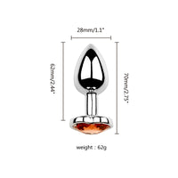 Honey bb Factory Anal Toy Metal Plus Anal Masturbation Simulation Heart Shape Aluminium Alloy Anal Plug Heart Plug