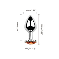 Honey bb Factory Anal Toy Metal Plus Anal Masturbation Simulation Heart Shape Aluminium Alloy Anal Plug Heart Plug