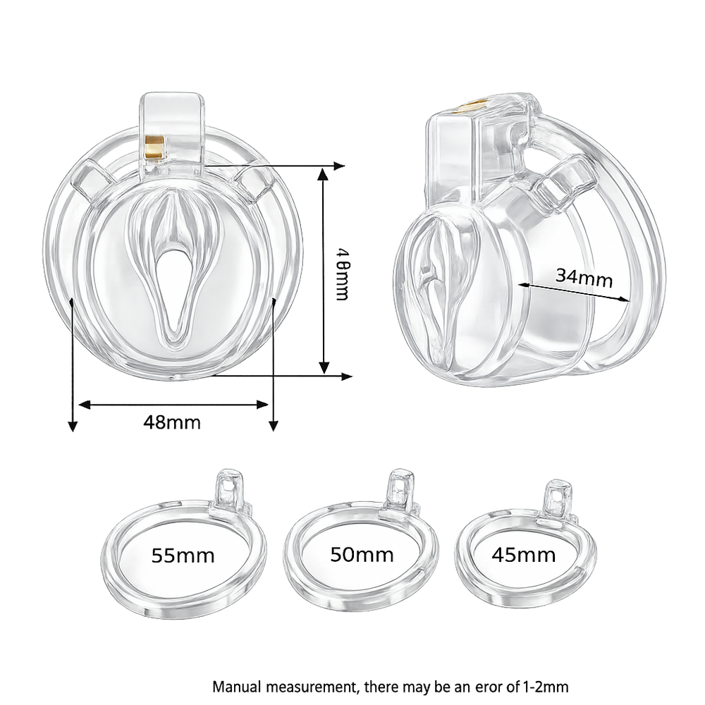 Dragon Chastity Lock & 3 Locking Rings & Key